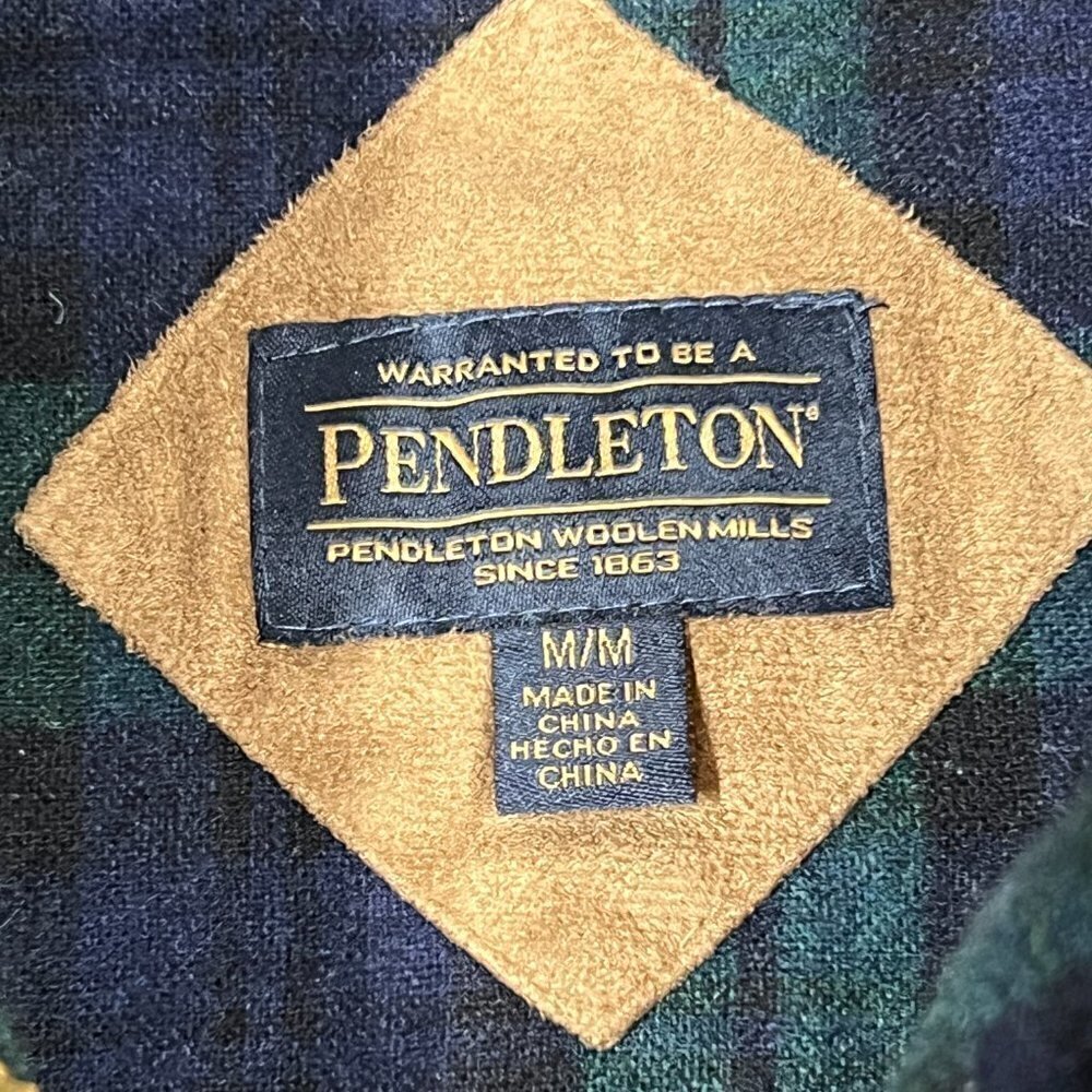 Pendleton Jacket Fleece Blue Medium - image 7